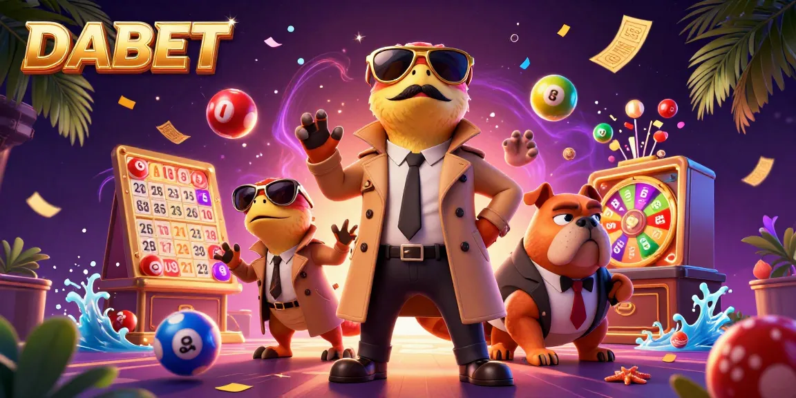 DABET players entering the VIP lounge with colorful casino elements in a vibrant 3D scene.