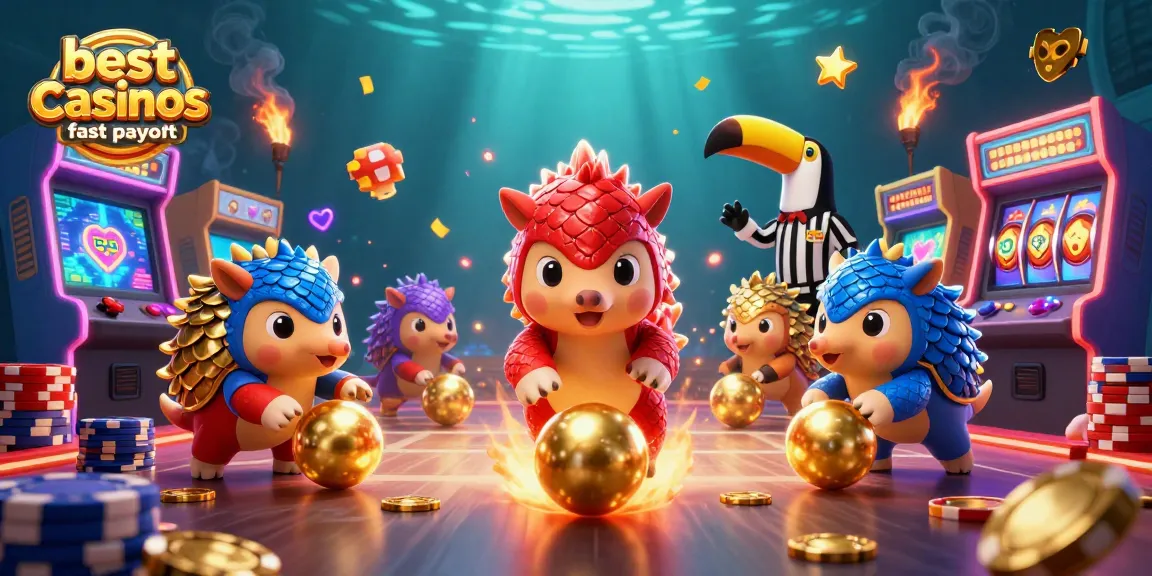 Experience the excitement at the best online casinos fast payout with dynamic pangolins and colorful gaming elements.